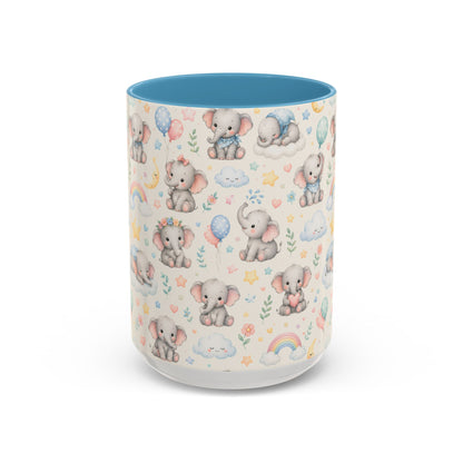 Accent Coffee Mug  (11/15 oz) - Baby Elephant Nursery