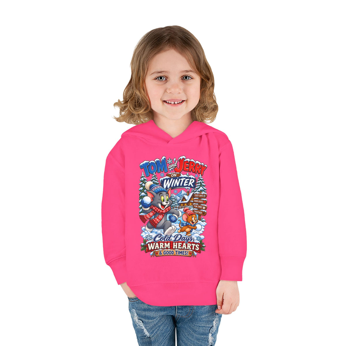 Toddler Hoodie — Tom and Jerry’s Cozy Winter Adventure
