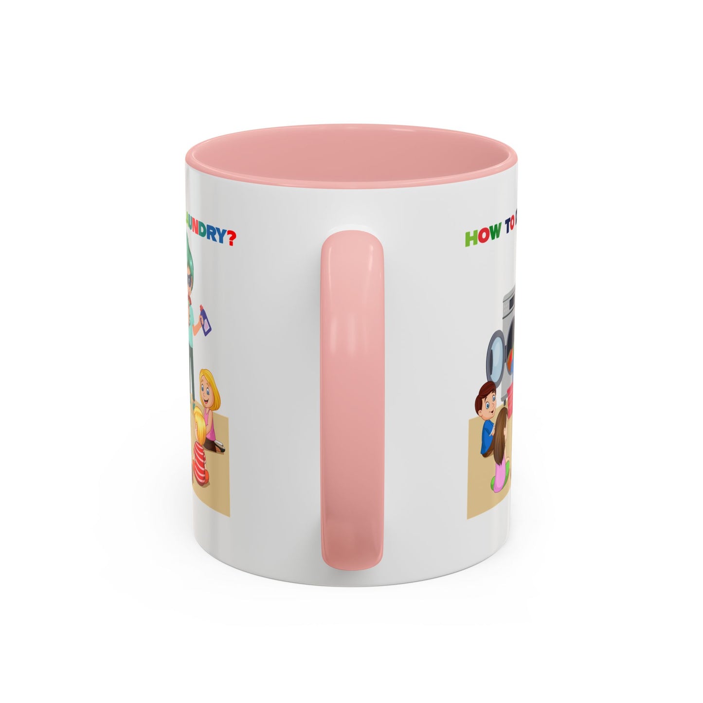 Accent Coffee Mug - super kiddo teaching laundry