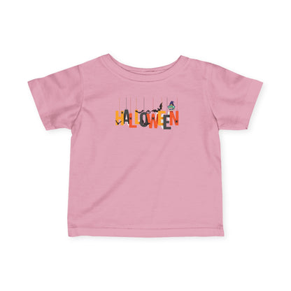 Infant Fine Jersey Tee - Holloween hanging letters Printify