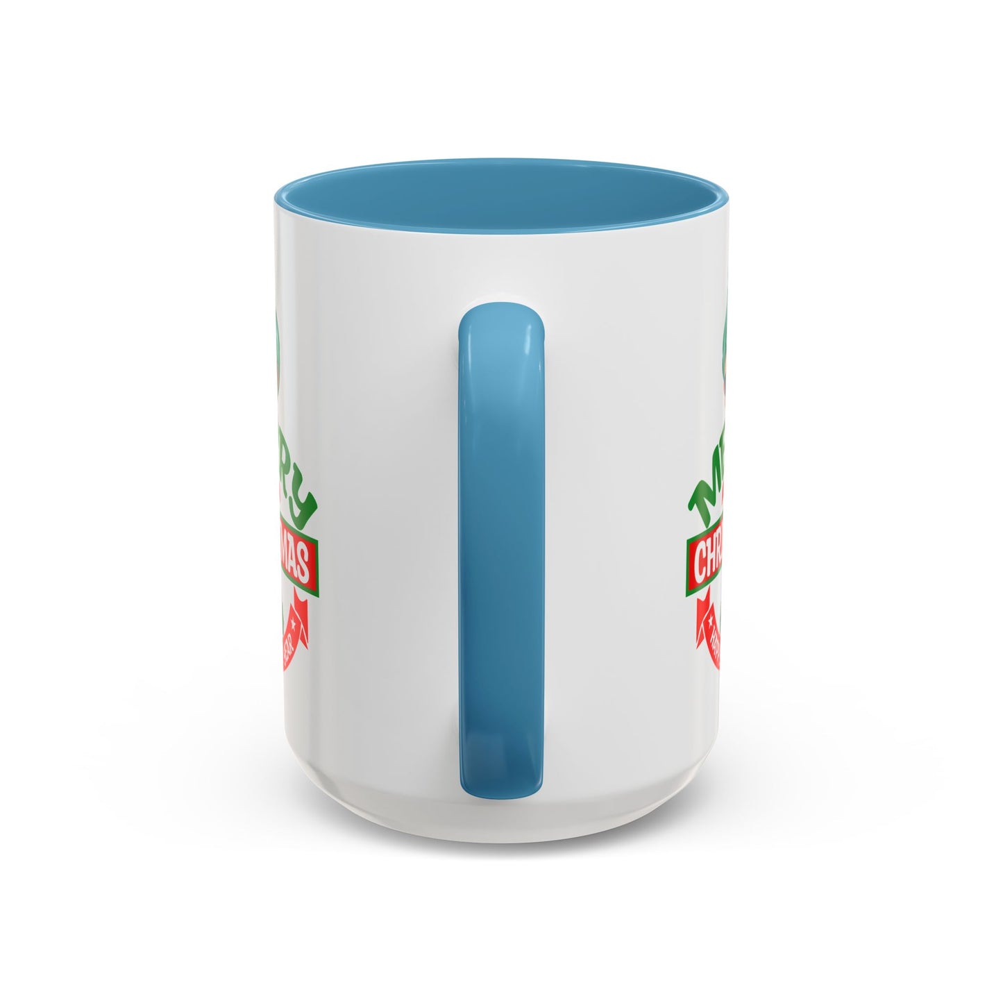 Accent Coffee Mug - Merry chridtmas from super kiddo