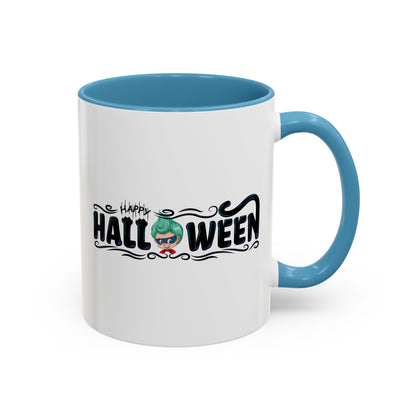 Accent Coffee Mug - Happy halloween by super kiddo Printify