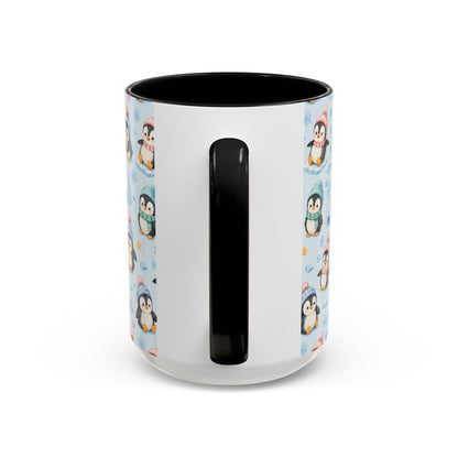 Accent Coffee Mug  (11/15 oz) - Penguin Winter Wonderland