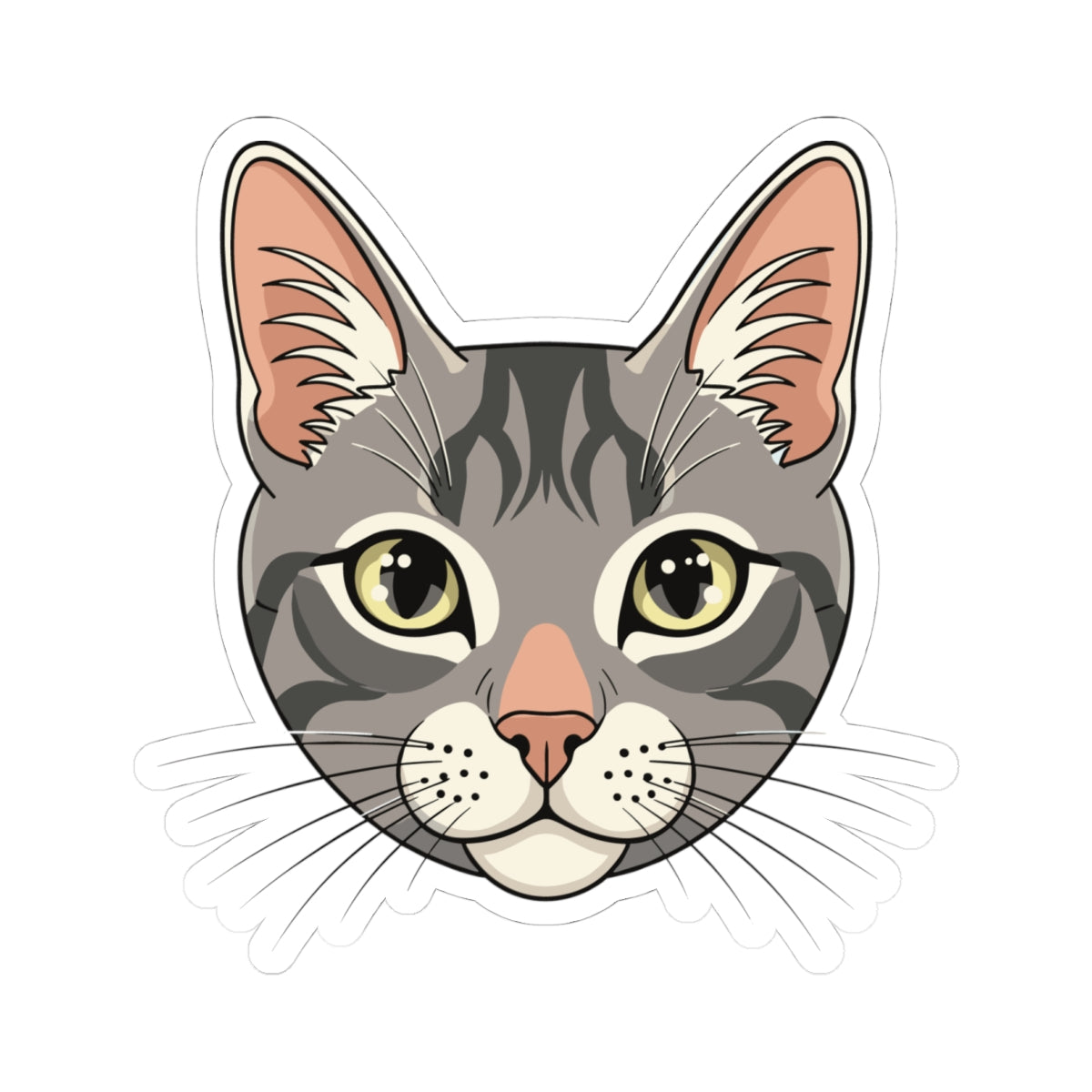 Kiss-Cut Stickers - Maine coon head