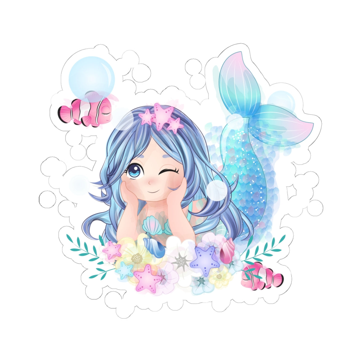 Kiss-Cut Stickers - Lovely mermaid