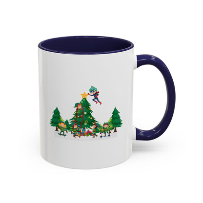 Accent Coffee Mug - Super kiddo putting the stars - [[{"value":"Wonderwear Kid"}]]