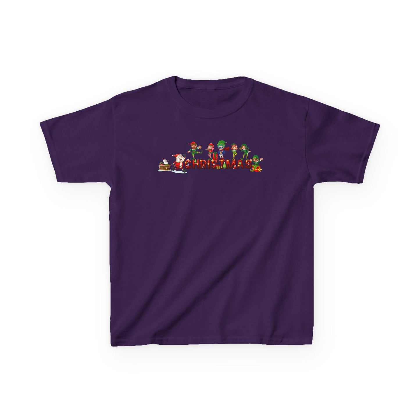 Kids Heavy Cotton™ Tee - Christmas with santa claus and friends - [[{"value":"Wonderwear Kid"}]]