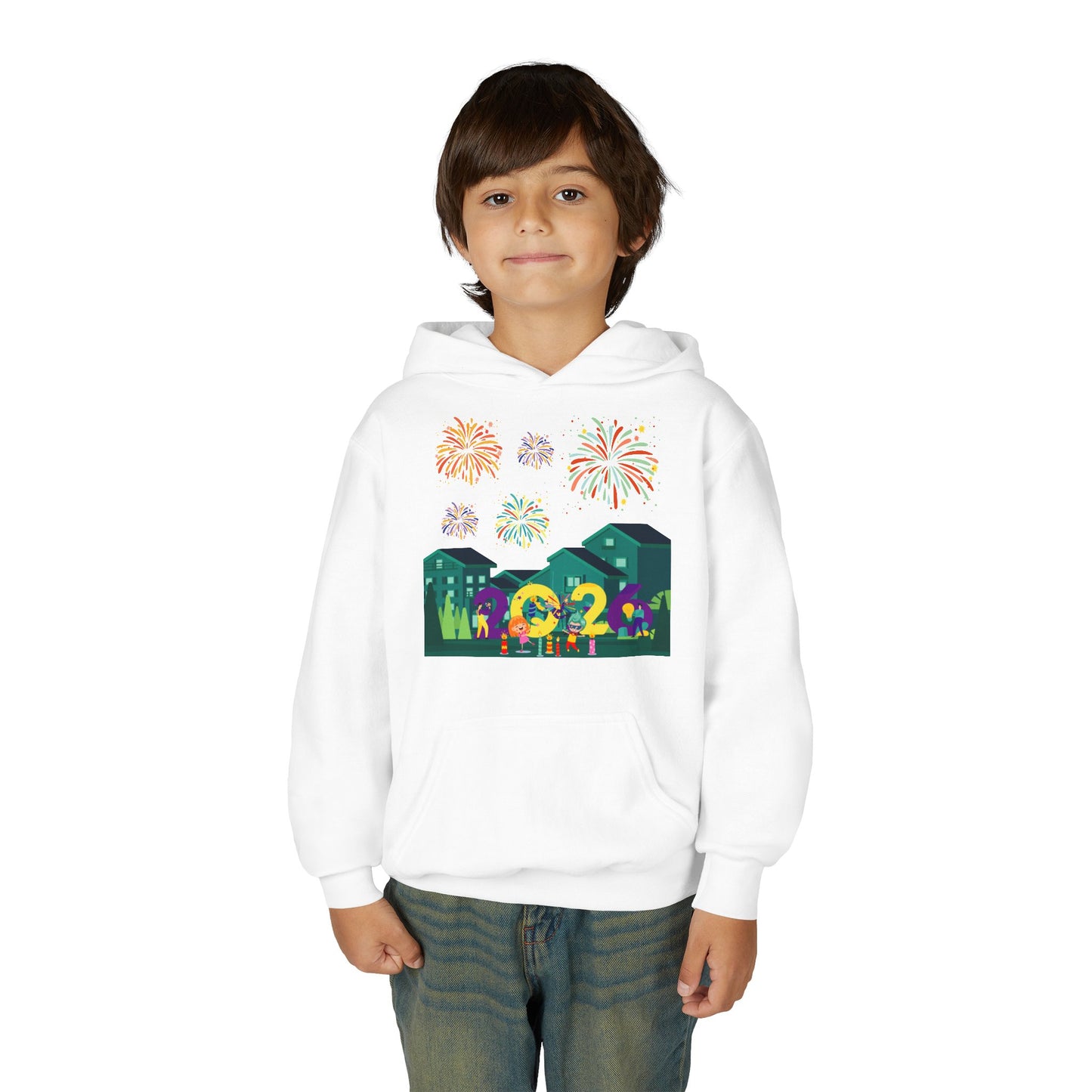 Youth Heavy Blend Hooded Sweatshirt - Super kiddo on house