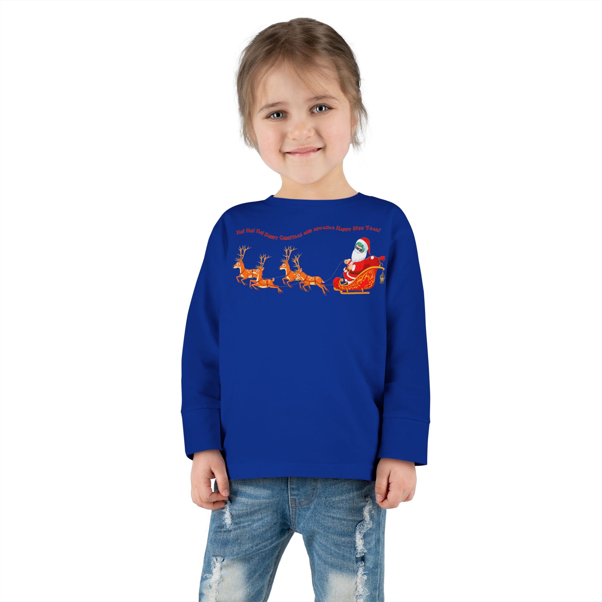Toddler Long Sleeve Tee - Santa kiddo - [[{"value":"Wonderwear Kid"}]]