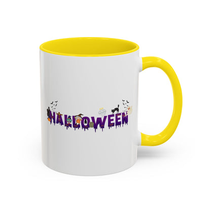 Accent Coffee Mug - Holloween word Printify