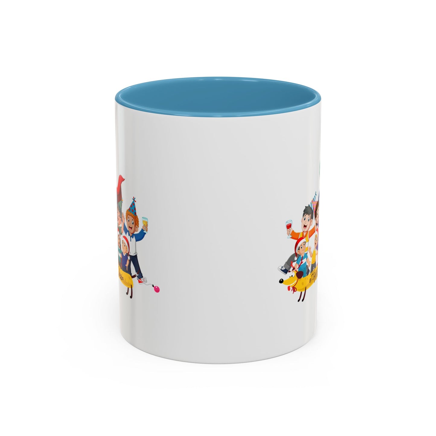 Accent Coffee Mug - Happy new year with friends