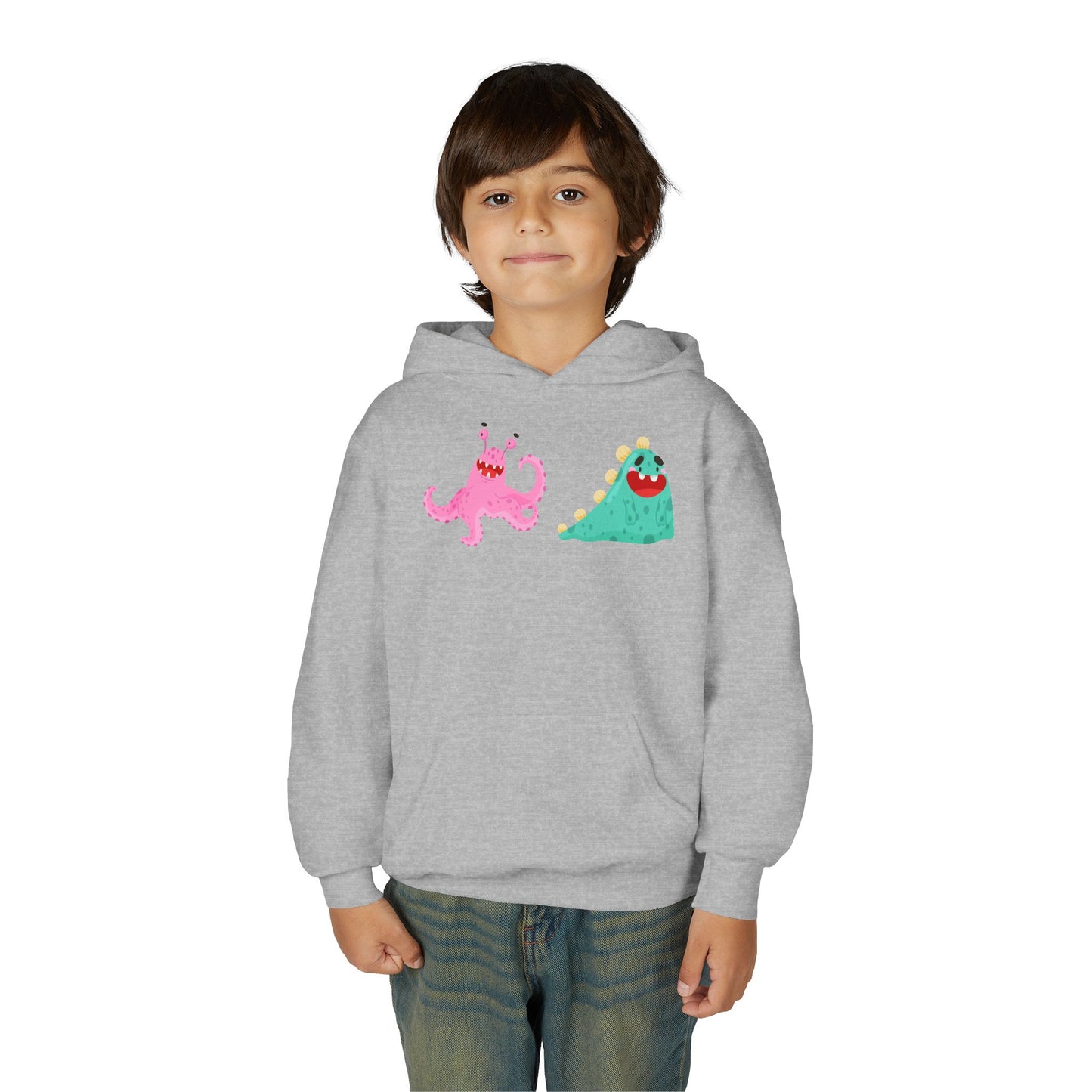 Youth Heavy Blend Hooded Sweatshirt - Joyful monster