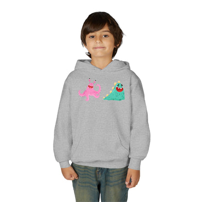 Youth Heavy Blend Hooded Sweatshirt - Joyful monster Printify