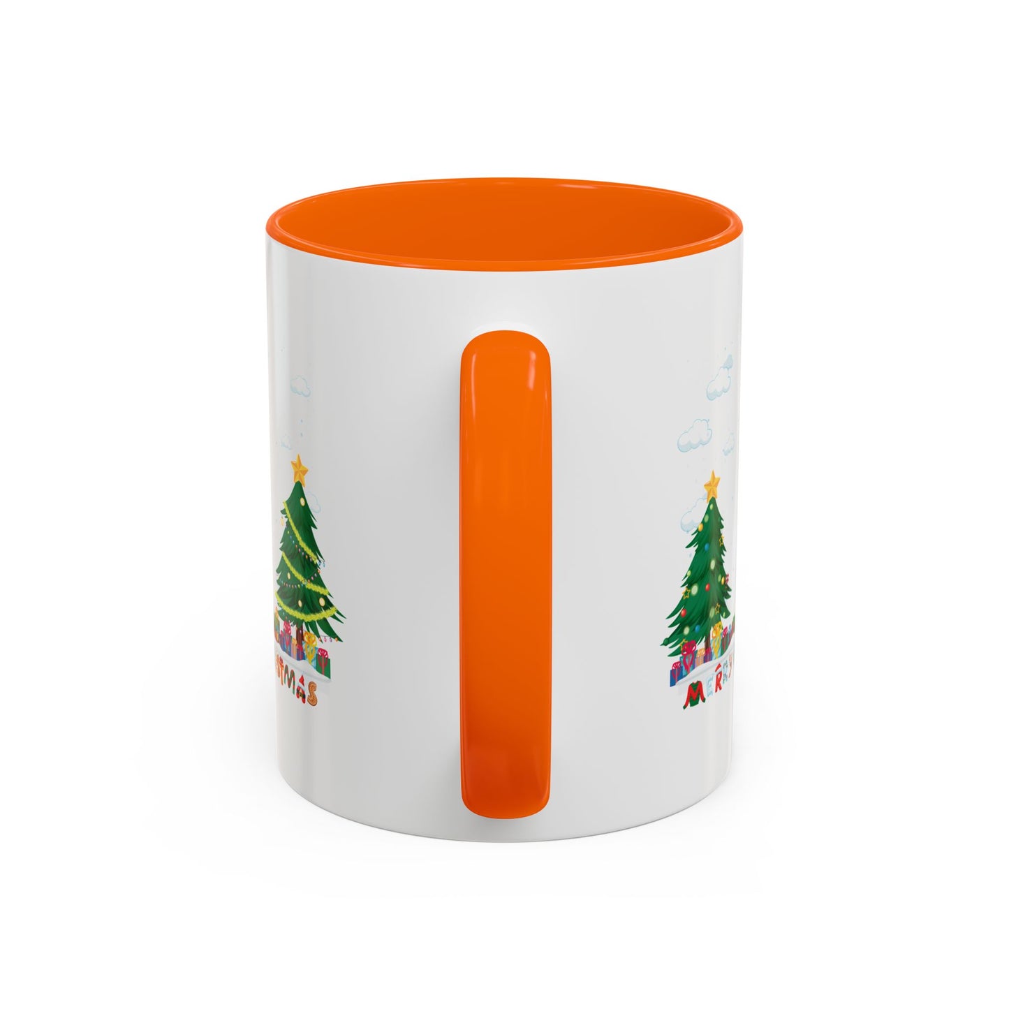Accent Coffee Mug - Christmas and snowing