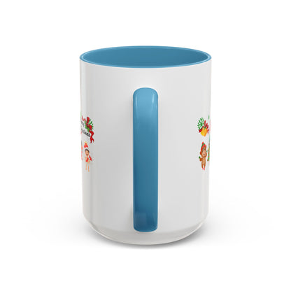 Accent Coffee Mug - Merry christmas from super kid - [[{"value":"Wonderwear Kid"}]]