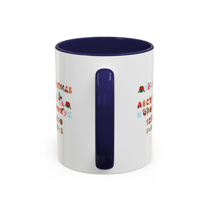 Accent Coffee Mug - Christmas alphabet - [[{"value":"Wonderwear Kid"}]]