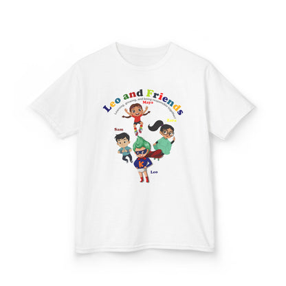 Kids Heavy Cotton™ Tee - Leo & Friends - Learning and growing - [[{"value":"Wonderwear Kid"}]]