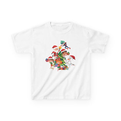 Kids Heavy Cotton™ Tee - Super kiddo making christmas tree - [[{"value":"Wonderwear Kid"}]]