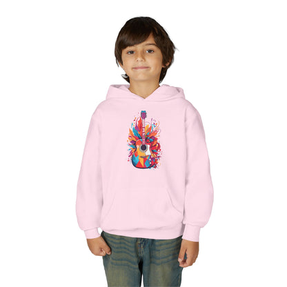 Kids Colorful Guitar Hoodie Printify