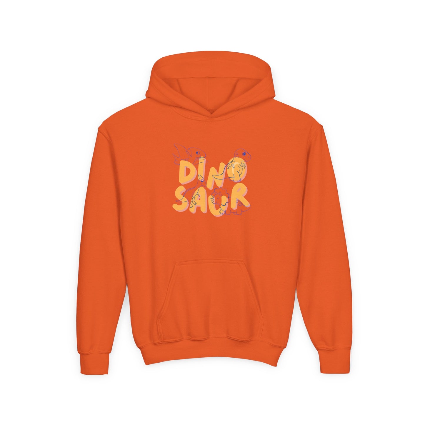 Youth Heavy Blend Hooded Sweatshirt -  Dino-saur