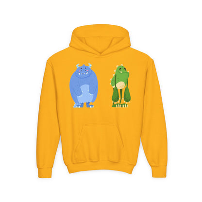 Youth Heavy Blend Hooded Sweatshirt - Cute monster Printify