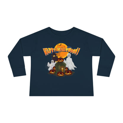 Toddler Long Sleeve Tee - Happy holloween - cemetery - [[{"value":"Wonderwear Kid"}]]