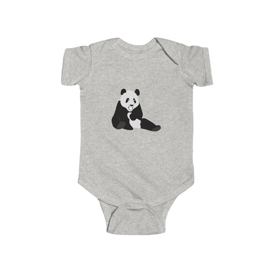 Infant Fine Jersey Bodysuit - Laughing panda