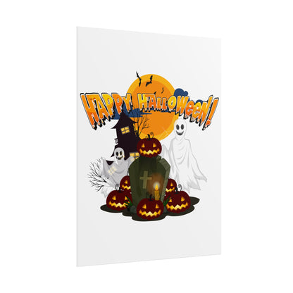 Rolled Posters - Happy holloween - cemetery - [[{"value":"Wonderwear Kid"}]]