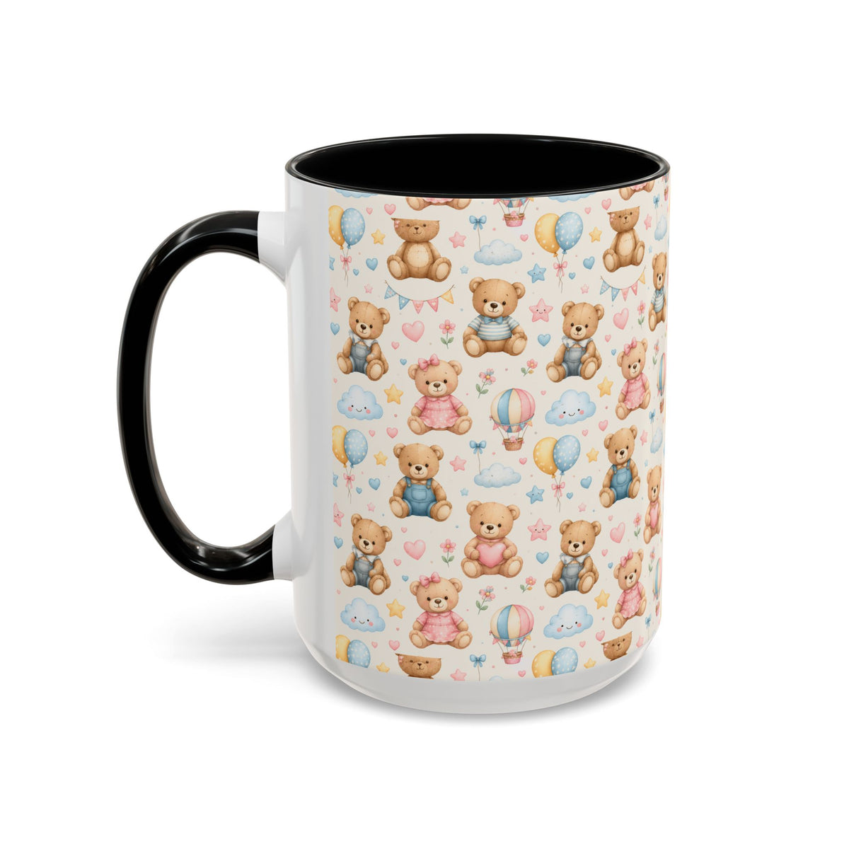 Accent Coffee Mug  (11/15 oz) - Pastel Teddy Bear Nursery