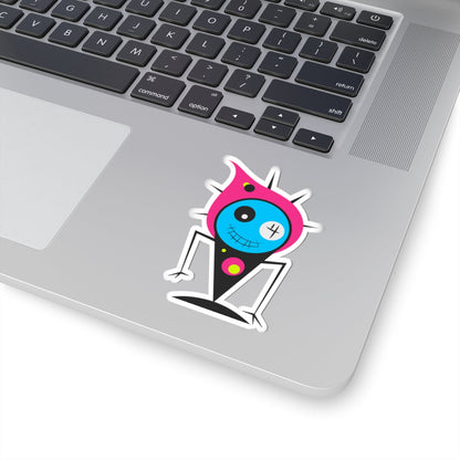 Kiss-Cut Vinyl Decals - Fire monster Printify