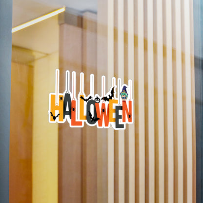 Halloween Kiss-Cut Vinyl Decals – Holloween hanging letters Printify