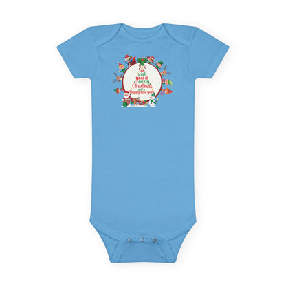 Baby Short Sleeve Onesie - We wish you a merry christmas - [[{"value":"Wonderwear Kid"}]]