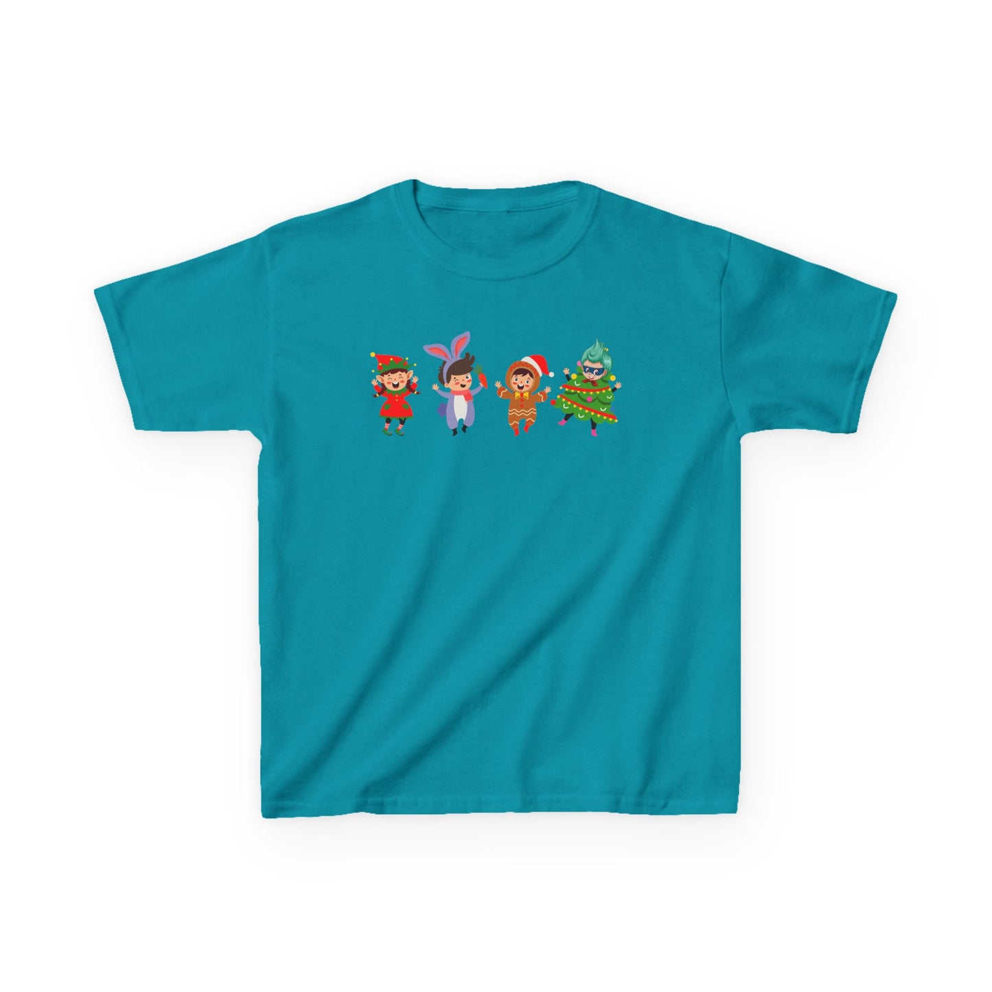 Kids Heavy Cotton™ Tee - Super kiddo in christmas tree attire - [[{"value":"Wonderwear Kid"}]]