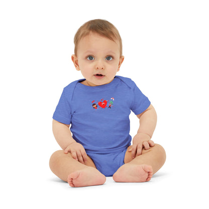 Infant Jersey One Piece - Valentines - Super kiddo and girl friend - [[{"value":"Wonderwear Kid"}]]