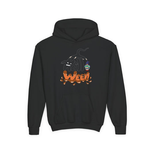 Youth Heavy Blend Hooded Sweatshirt - Holloween Printify