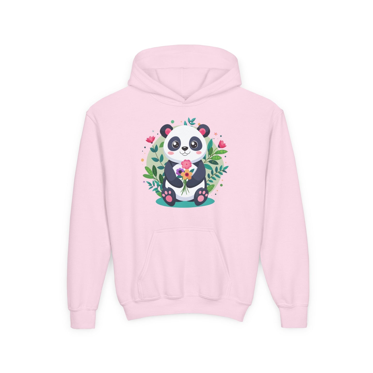 Youth Heavy Blend Hooded Sweatshirt - Adorable panda