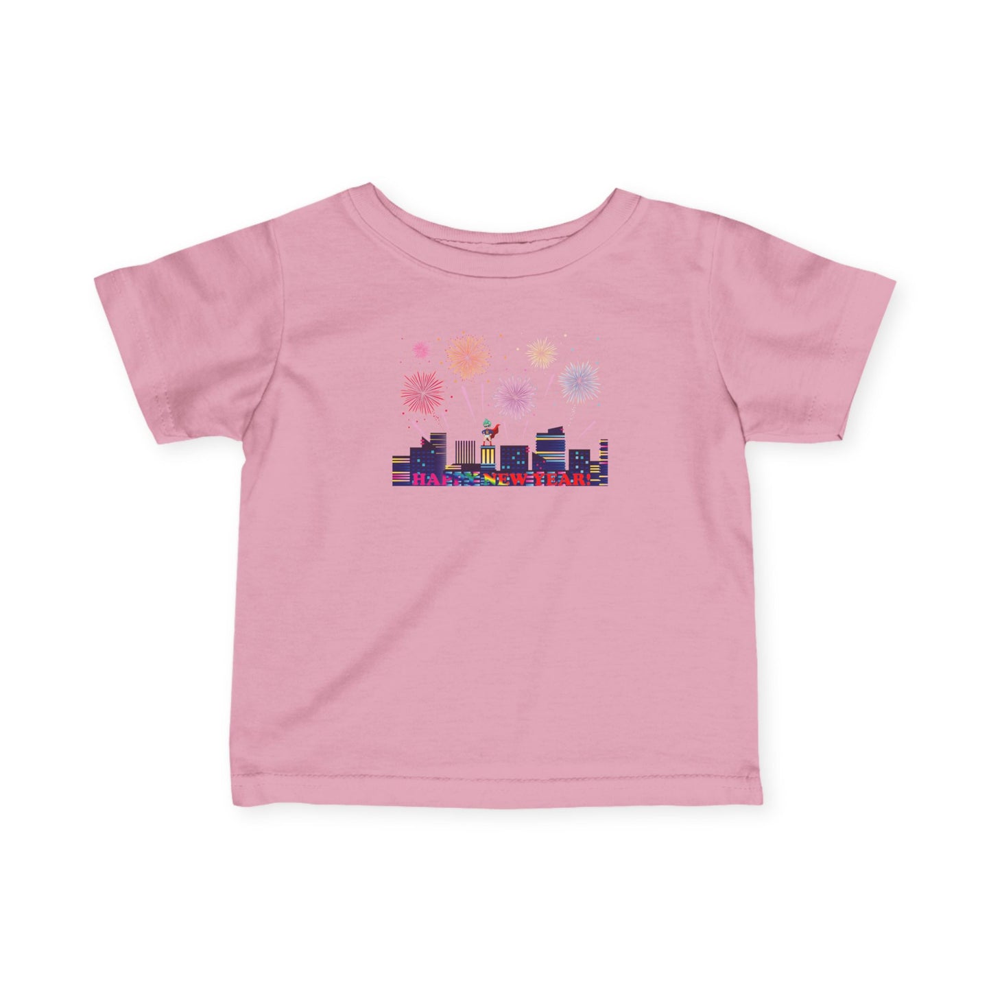 Infant Fine Jersey Tee - Super kiddo with fireworks with text - [[{"value":"Wonderwear Kid"}]]