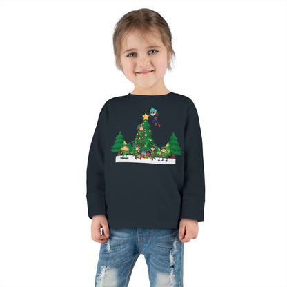 Toddler Long Sleeve Tee - Super kiddo putting the stars - [[{"value":"Wonderwear Kid"}]]