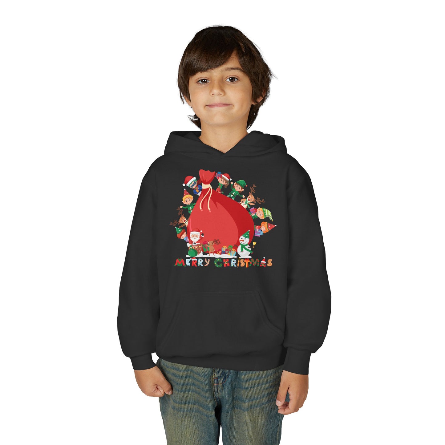 Youth Heavy Blend Hooded Sweatshirt - Super kiddo and big christmas gift