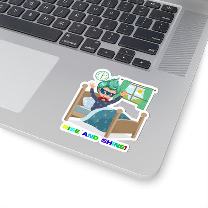 Kiss-Cut Stickers - Super kiddo teaches us to wake up early - [[{"value":"Wonderwear Kid"}]]