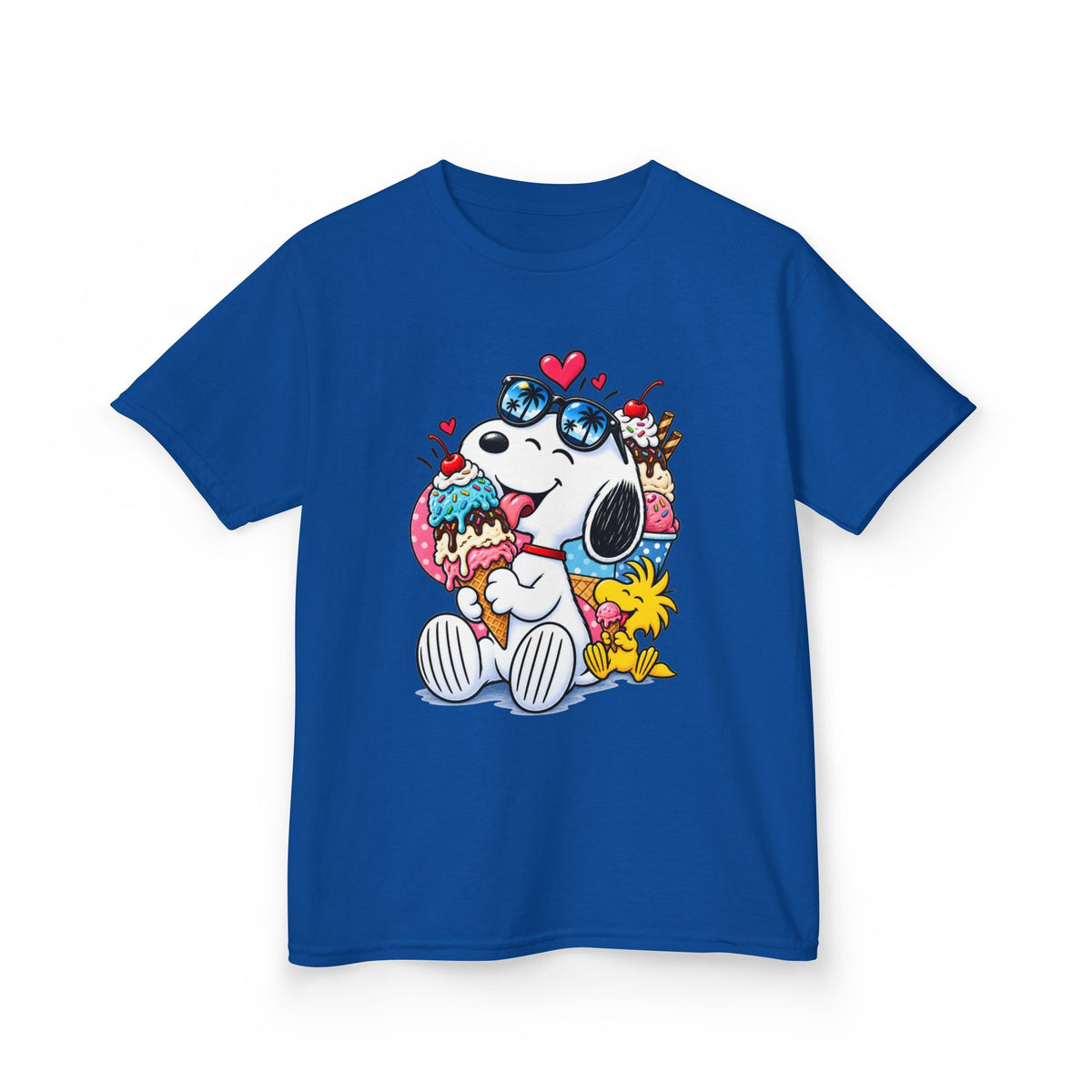 Kids Heavy Cotton™ Tee - Snoopy and Woodstock’s Ice Cream Day