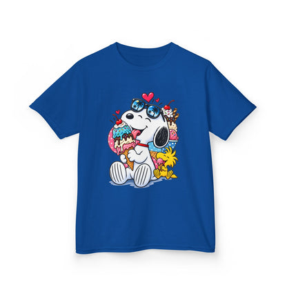 Kids Heavy Cotton™ Tee - Snoopy and Woodstock’s Ice Cream Day