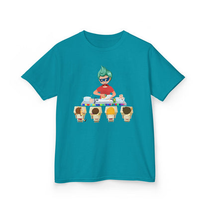 Kids Heavy Cotton™ Tee - Little kiddo teaching to wash dishes - [[{"value":"Wonderwear Kid"}]]