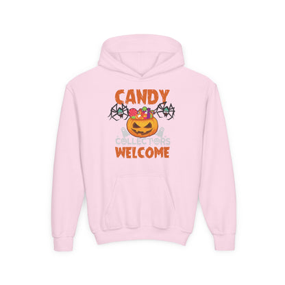 Youth Heavy Blend Hooded Sweatshirt - Candy collectors by super kiddo Printify