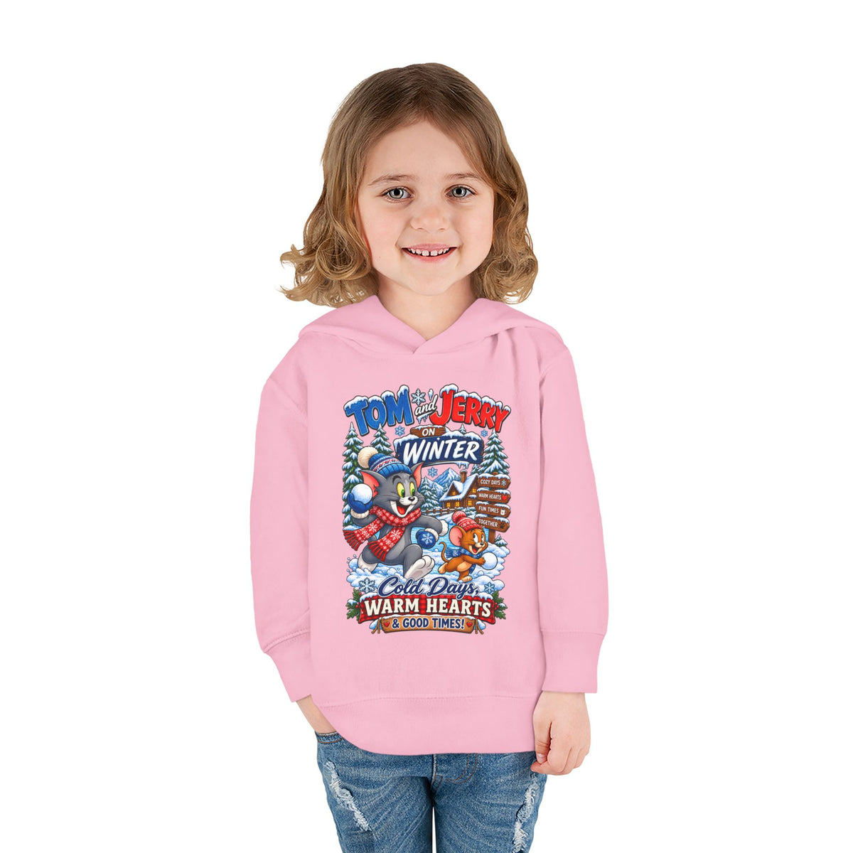 Toddler Hoodie — Tom and Jerry’s Cozy Winter Adventure