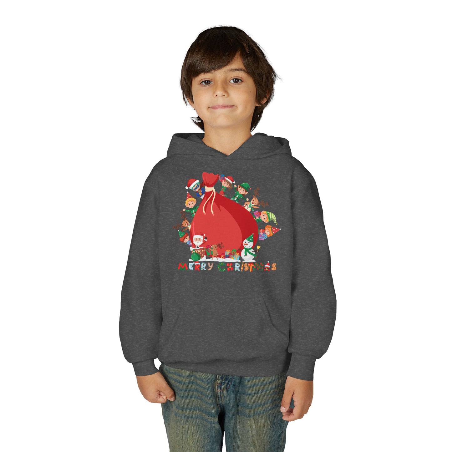 Youth Heavy Blend Hooded Sweatshirt - Super kiddo and big christmas gift