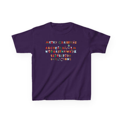 Kids Heavy Cotton™ Tee - Christmas alphabet - [[{"value":"Wonderwear Kid"}]]