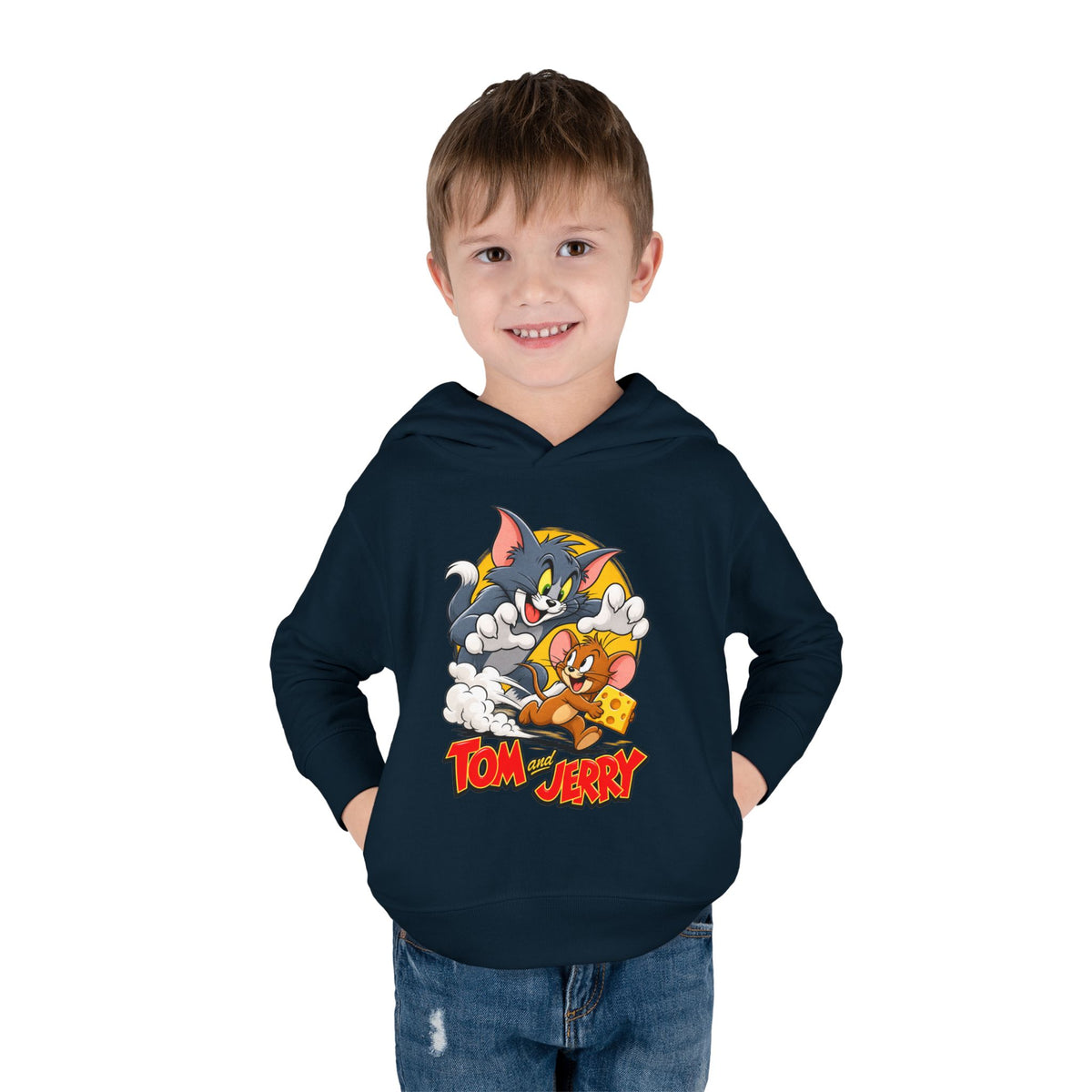 Toddler Hoodie — Tom and Jerry Cheese Chase
