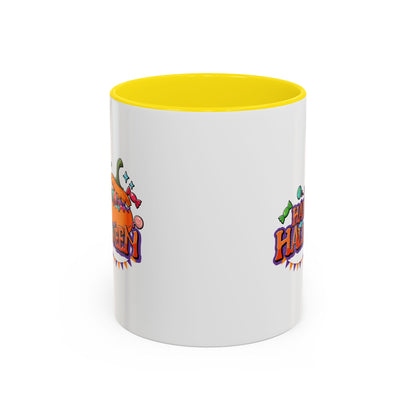 Accent Coffee Mug - Happy halloween banner Printify