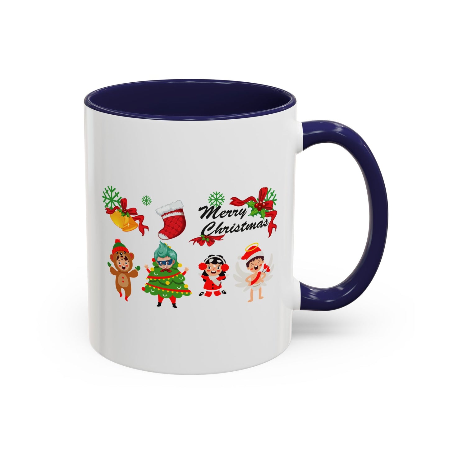 Accent Coffee Mug - Merry christmas from super kid